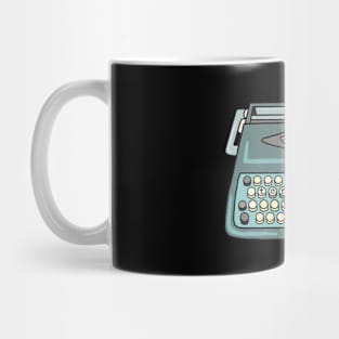 tortured poet typewriter Mug